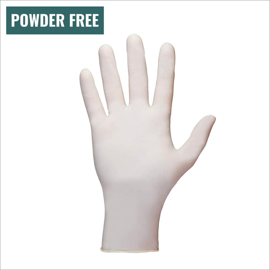 Latex Exam Gloves Powder-Free (White) - EXTRA SMALL